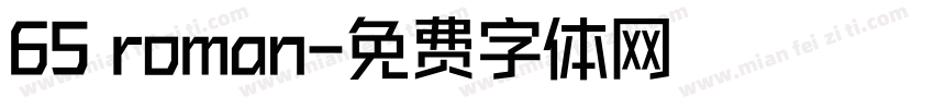 65 roman字体转换